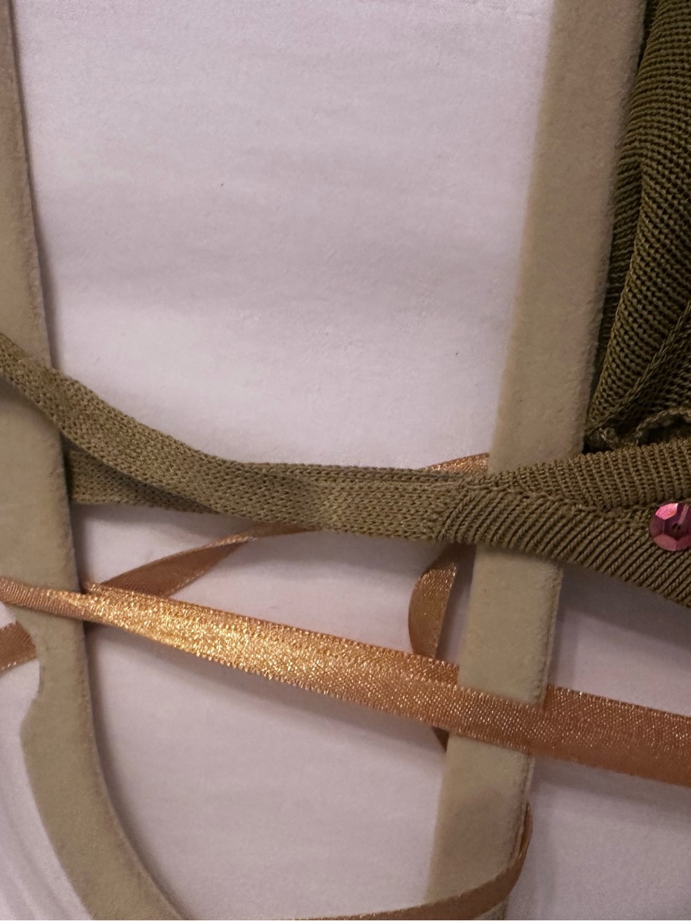 Herve Leger Olive and Maroon Midi  Dress- two pieces - limited edition- RARE - Picture 7 of 7